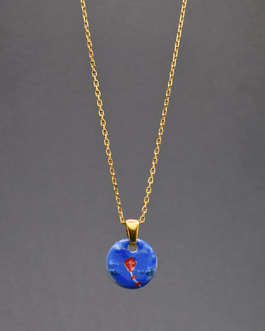 Red Wind Kite Necklace